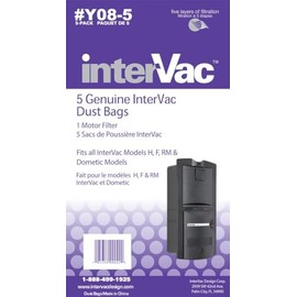 Intervac Vac Y08-5 Dust Bags For H F And Rm Y08-5