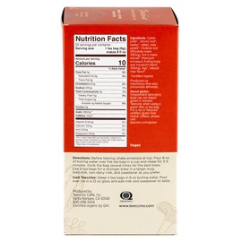 Teeccino Lion’s Mane Rhodiola Tea - Rose - Caffeine-Free Mushroom Adaptogenic Herbal Tea, 3x More Herbs than Regular Tea Bags, Lightly Sweet from Dates & Figs, Chicory Prebiotic - 25 Tea Bags (Pack of 3)