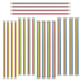 XINGYHENG 20Pcs 1.25mm Connector Socket Kit 2P 3P 4P 5P 6P Connection Plug with 100mm Terminal Connector Cable Wire Compatible with JST Connector