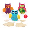 Baker Ross AR620 Wooden Owl Craft-Pack of 6, Painting Kits