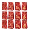 Acewen 12Pcs 2025 Chinese New Year Gift Bags with 18Pcs