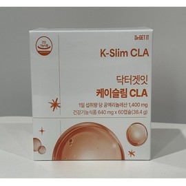 Doctor Get It Genuine Dr. Get It K Slim CLA Conjugated Linoleic Acid 60 Capsules 1 Box / 정품 닥터겟잇 케이슬림 CLA 공액리놀레산 60캡슐 1박스