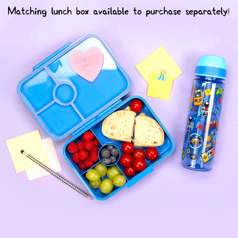 Fringoo 650ml Kids School Water Bottle Straw Water Bottle with