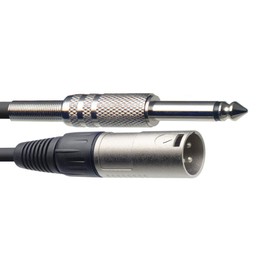 Stagg Cable Micro XLR Male Vers Jack 6.35 Male Mono - 10 m