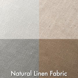 MIULEE Neutral Linen Pillow Covers Pack of 4 Decorative Natural Solid Throw Pillow Covers Soft Accent Boho Farmhouse Couch Pillowcases Modern Home Decors for Living Room Bed Sofa 18x18 Inch