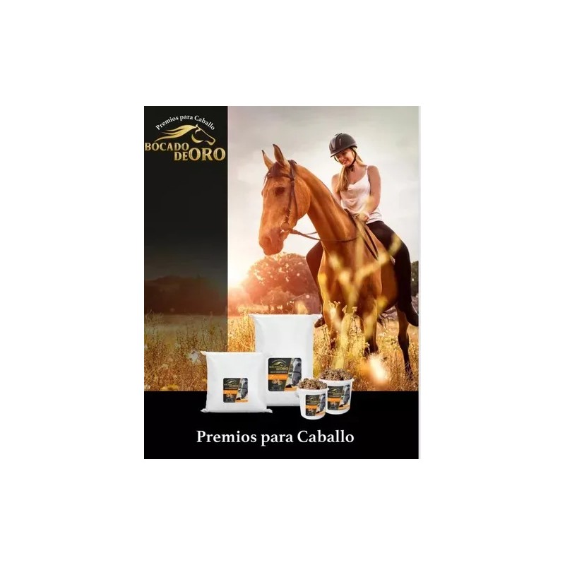 Premios Caballo Bocado De Oro, Zanahoria Avena, Cubeta 2 Kg
