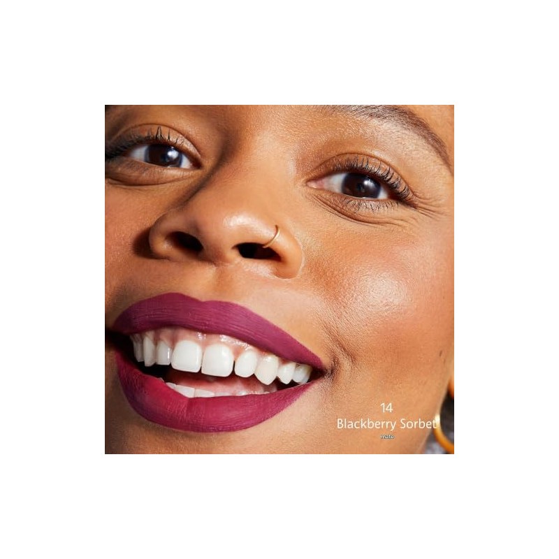 SEPHORA COLECCIÓN Crema Lip Stain Liquid Lipstick 14 Blackberry Sorbet