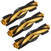 3 Pack Replacement Rubber Roller Brushes for Ecovacs DEEBOT OZMO