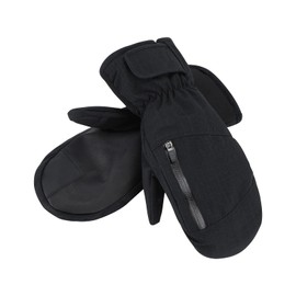 Durio Ski Mittens for Women Men Waterproof Ski Gloves Men Women Touchscreen Snow Gloves for Winter Snowmobile Snowboard, Black, Medium