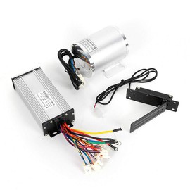 48V DC 2000W Brushless Motor Controller Kit with LCD Throttle Grip 3-Speed Switch for Go Kart, e-Bike (2000W)