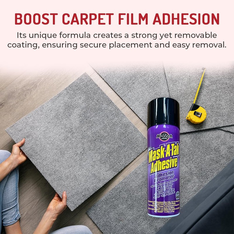 HI-TECH Mask-A-Tak Adhesive Promoter Spray – Instant Tack Bonding for