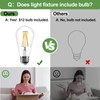 Industrial Semi Flush Mount Ceiling Light, 800 Lumen LED Bulb