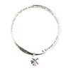 Equilibrium Silver Plated Charm Message Bangle Friend