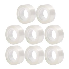 Eagle 8 rollos de cintas transparentes, cinta para manualidades para envolver regalos, cintas de 0.75 pulgadas (19 mm)