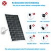 VUEBEE 13W Solar Panel for Outdoor Security Cameras, USB-C, Micro