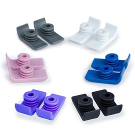 1 Pair Durable Ski Glides for Drive Walkers (Gray)