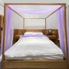 Linentalks Canopy Bed Scarf, Luxury Sheer Bed Canopy Scarf, Sheer