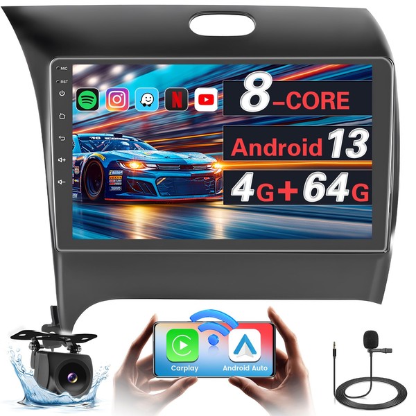 Fuluku for 2013-2018 KIA Forte【8 Core 4+64GB】 Android 13 Radio,