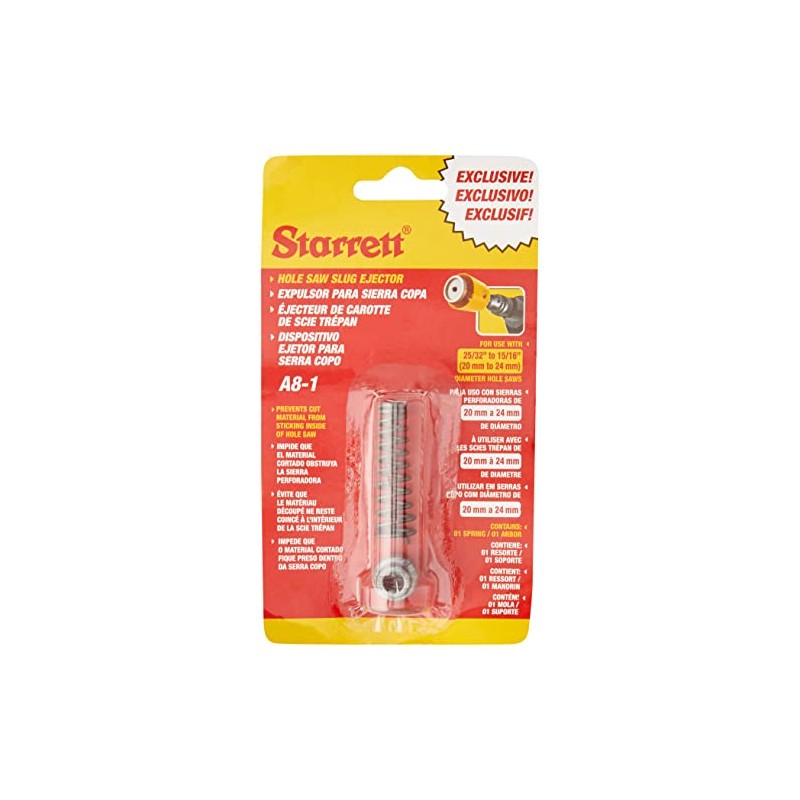 Starrett KA8-1 Core Ejector Suitable for 20-24 mm Hole Saws