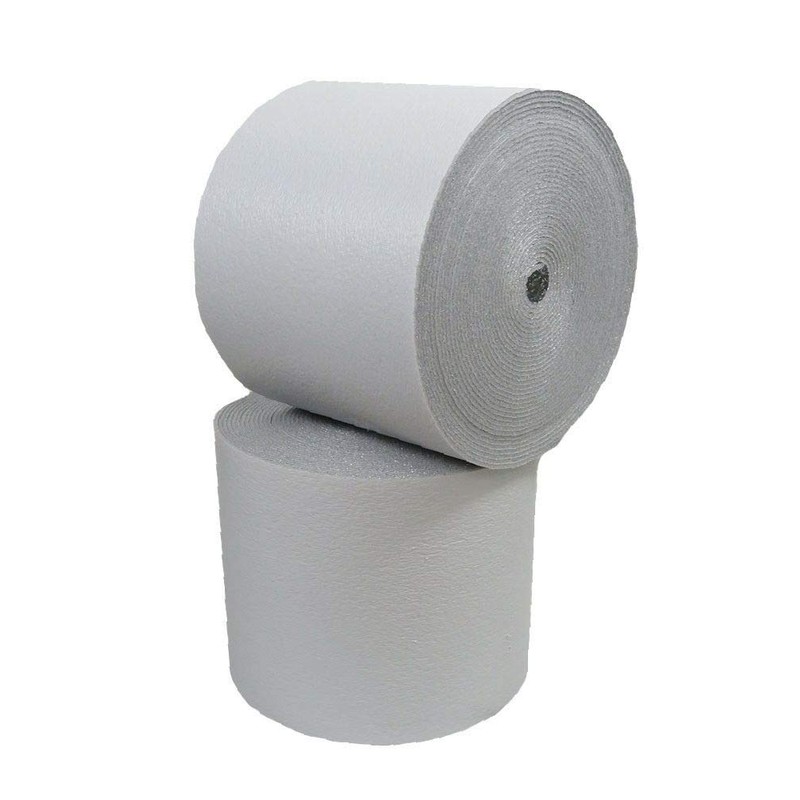 R8 HVAC Duct Wrap Reflective Insulation White Foam Core 4FT