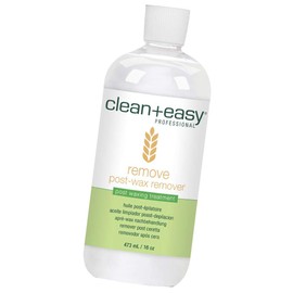 Clean + Easy After Wax Remover – After Wax Care Oil with Wheat Germ, Post Waxing Cleanser for Skin & Wax Residue, 16 oz