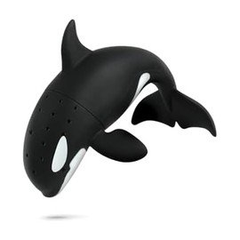 Fred STEEP DIVE - Infusor de té Orca - Colador de té de silicona de hojas sueltas - Apto para microondas y lavaplatos