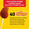 Vero Mango, Chili Covered Mango Flavored Lollipops, 40 Pieces