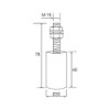 DOJA Industrial | Nylon Sliding Castors | 30 mm x