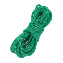 PATIKIL Sequins Rope, 5.5 Yard 6mm Sequins Rhinestone Tube Cord for Wedding Dresses Earring Costume Clothing Shoes Jewelry DIY Crafts Making Accessory, Green