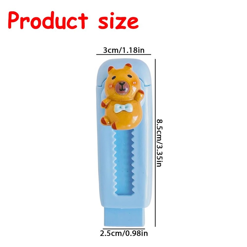 5 Pack Cute Retractable Push Erasers,Pull Erasers,Ideal Stationery for Lovers