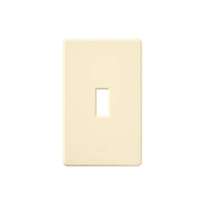 Lutron Fassada 1-Gang Matte Toggle Switch/Toggler Wallplate, FW-1-AL, Almond