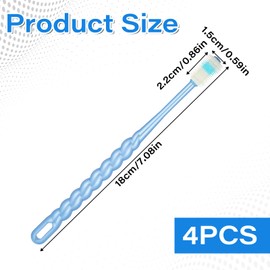 EupHHonycs 4 Pcs 360-Degree Small Dog and Cat Soft Toothbrush Pet Toothbrush for Puppy, Small Dog and Cat