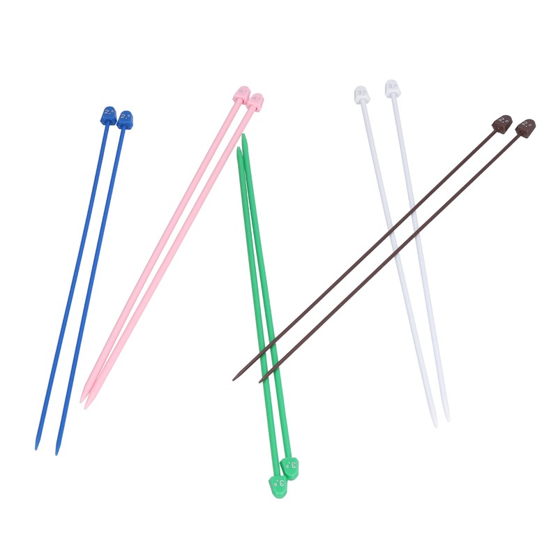 20Pcs Knitting Needles Multicolour Portable 26cm Sweater Needle Plastic Weaving