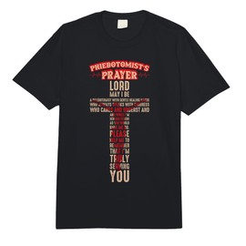 Phlebotomist's Prayer with Cross Phlebotomy Men Women Comfort Colors Adult Heavyweight T-Shirt