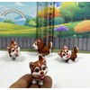 4pcs Cute 3D Printed Baby Husky Chibi Edition, 3D Printred