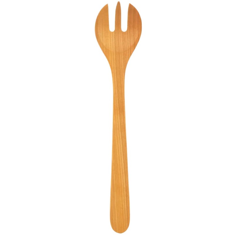 Teemando® Elegant Cherry Wood Salad Servers 35 cm 2-Piece Salad