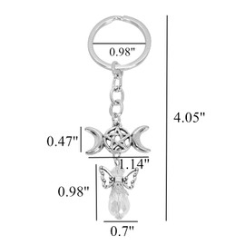 PHAETON 20PCS Angel Keychains Angel Charms Angel Wing Pendant for Wedding Baby Shower Bridal Shower Baptism Favors for Girls