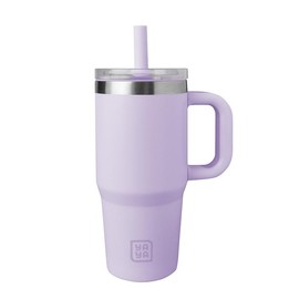 YAYA My First Travel Tumbler for Toddlers, Portable Stainless Steel Tumbler with Silicone Straw & Leak-Proof Lid, Insulated Bottle for 12+ Hrs of Cold Drinks Flask Containers:_Lavender_12oz