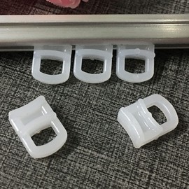 ZZLZX Sliding Eye Carrier 12PCS Eye Type Curtain Slide, Curtain Glides Sliders, Curtain Rail Bracket Pulley