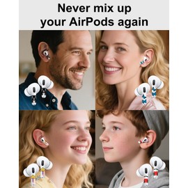 RockMax for AirPods 3rd Generation Sticker, Finger Heart Decal Skin for 3rd Gen AirPods, Smiling Wrap Tattoos, Long-Lasting, Easy to Apply, Present for Women and Men