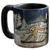 Mara Stoneware Mug - Skiers- 16 oz