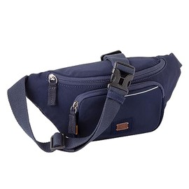 camel active City Men's Belt Bag Bum Bag Small Blue, blue, 000190