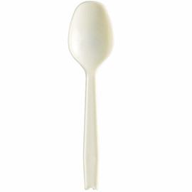 Nagao 3771203 Disposable Spoons, 5.5 inches (14 cm), Natural, Individually Wrapped, Set of 100