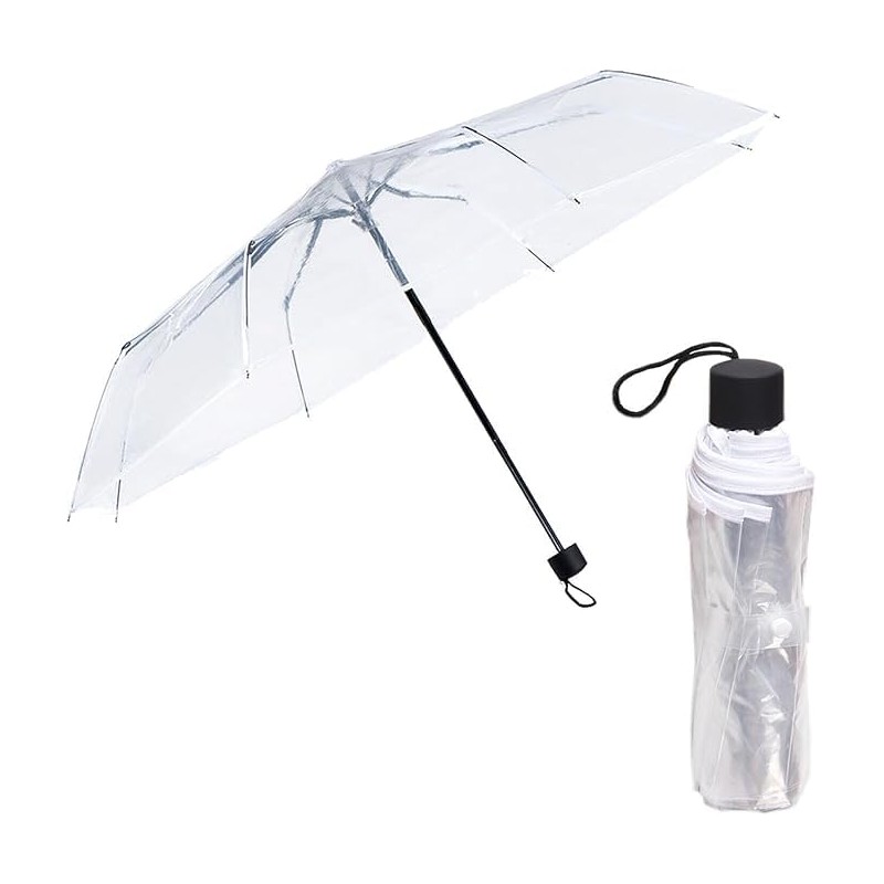 Gadgetking 2 PACK - MINI FOLDING UMBRELLA COMPACT LIGHTWEIGHT TRAVEL