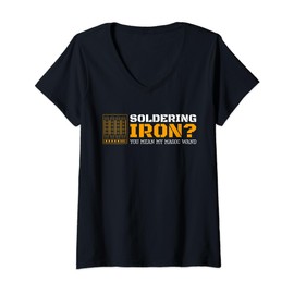 Soldering Iron? Sound Technician Audio V-Neck T-Shirt