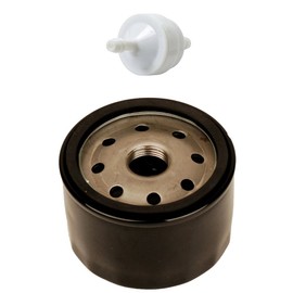 OxoxO 492932 492056 492932S 695396 696854 AM125424 Oil Filter with 394358 394358S AM38708 Fuel Filter for Lawn Mower