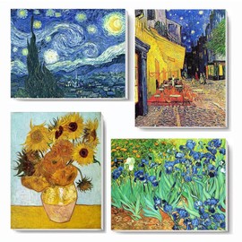 4 Pack Diamond Art Kits for Adults with Framed - Starry Sky Flower 5D Diamond Painting Kits for Adults Beginner,Full Round Drill DIY Paint by Diamonds Dot Gem Art and Crafts,for Home Decor 8X12Inch