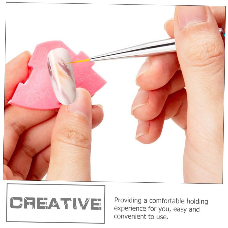 SAFIGLE 5pcs Acrylic Nail Art Drawing Pens Set Manicure Tools