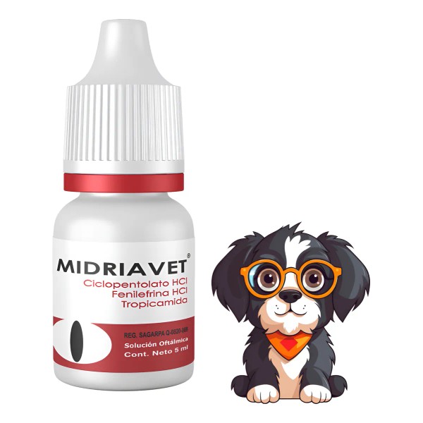Midriavet Solucion Oftalmica Para Perro Y Gato 5ml