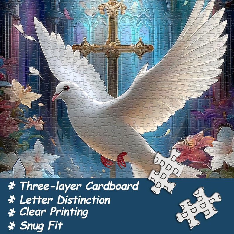 Christian Puzzles for Adults 1000 Pieces, Easter Religious Puzzle with